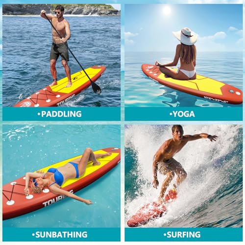 GarveeLife Inflatable Paddle Board for Adults, Stand up Paddle Board Inflatable with SUP Accessories, 11'×33" Ultra Stable...