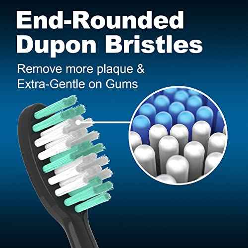 Replacement Toothbrush Heads 10 Pack for AquaSonic Black Series and Vibe Series Electric Toothbrush