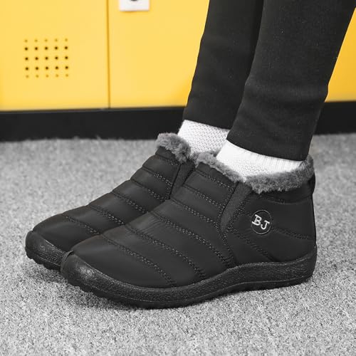 Womens Snow Boots Winter Shoes Warm Ankle Booties Outdoor Slip On Waterproof Comfortable Boots for Women