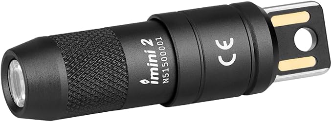 OLIGHT IMINI 2 EDC Rechargeable Keychain Flashlight, 50 Lumens Compact and Portable Mini LED Keyring Lights with Built-in ...