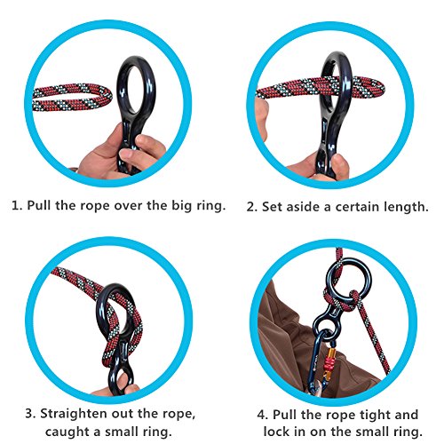 PROND Terminal 8 Descender, Climb Aluminum Figure 8 Descender Rigging Plate Heavy Duty, 35KN Aluminum Alloy Descender for ...