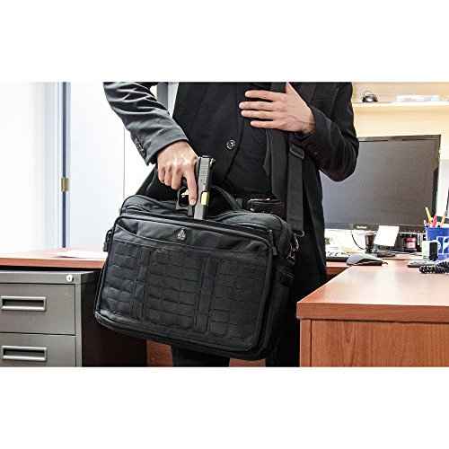 Leapers PVC-P925B Inc., UTG 9-2-5 Briefcase, 1200D Polyester, Black