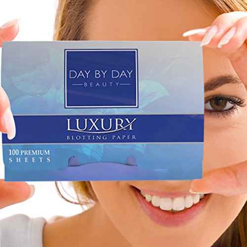 Makeup Blotting Papers 200 Oil Absorbing Paper Sheets for Face (2 Handy Packs of 100) ? Face Oil Remover ? Oil Blotting Sheets for Face