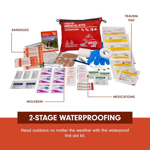 Adventure Medical Kits Sportsman Series Medical Kit - 100 - First Aid Kit for Camping, Hiking, Hunting & More - For 2 Peop...