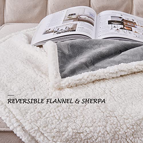 Qeils Pet Blankets for Cats - Waterproof Cat Blanket Washable - Sherpa Fleece Puppy Blanket, Soft Plush Reversible Throw P...