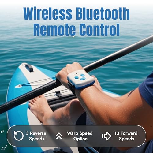 Bixpy K-1 Angler Pro Outboard Kit – Includes K1 Kayak Motor with Remote Control & Quick-Release Mount for Kayaks, Canoes, ...