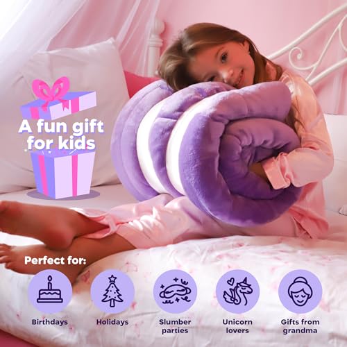 Unicorn Sleeping Bag for Kids – Glow in The Dark Kids Sleeping Bags Make Fun Unicorn Gifts for Girls. Perfect for Sleepove...
