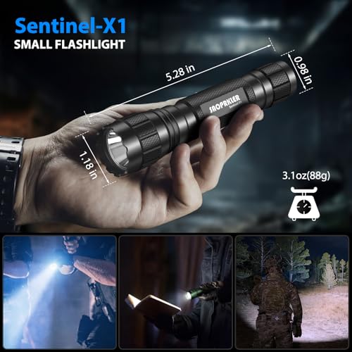 SAOPRKLER LED Flashlights High Lumens-Tactical Police Flashlight with Holster for Duty Belt,1200 LM Single Mode Super Brig...