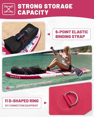 DAMA 11'*34"*6" Inflatable Paddle Board, Paddle Boards for Adults,Sup,Lightweight and Durable, Easy to Inflate, Versatile ...