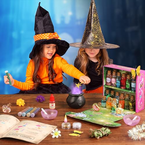 wookidel Fairy Magic Craft Kit for Kids with 20PCS Potion Bottles - Fairy Magical Potions Making Craft Kit - Gift for Chri...