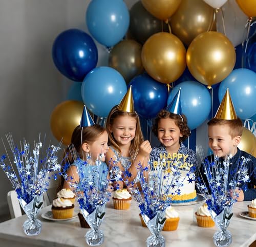 FUBININA 6 Pack Metallic Foil Spray Centerpiece Star Table Decoration Burst Table Centerpieces for Birthday Wedding Annive...