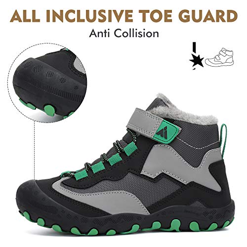 Mishansha Kids Hiking Boots Toddler Girls Boys Hiking Shoes Water-Resistant Anti-Collision Non-Slip Athletic Outdoor Trekk...