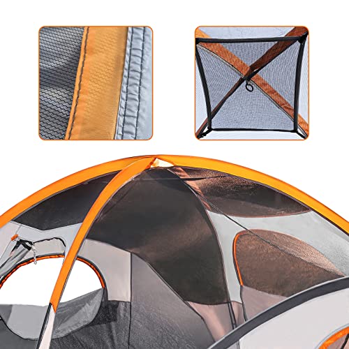 Amazon Basics Camping Tent, 3-Season Dome Design with Rainfly