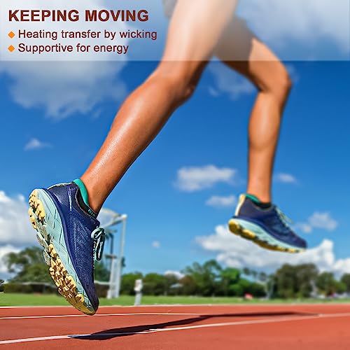 Socks For Women 6Pairs-Womens Athletic Ankle Socks No Show Cushioned for Walking Running-Compression Arch Support