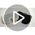 Office Chair Seat Cushion, Cooling Gel Enhanced Memory Foam Cushion for Long Sitting - Back, Sciatica, Coccyx, Tailbone Pa...