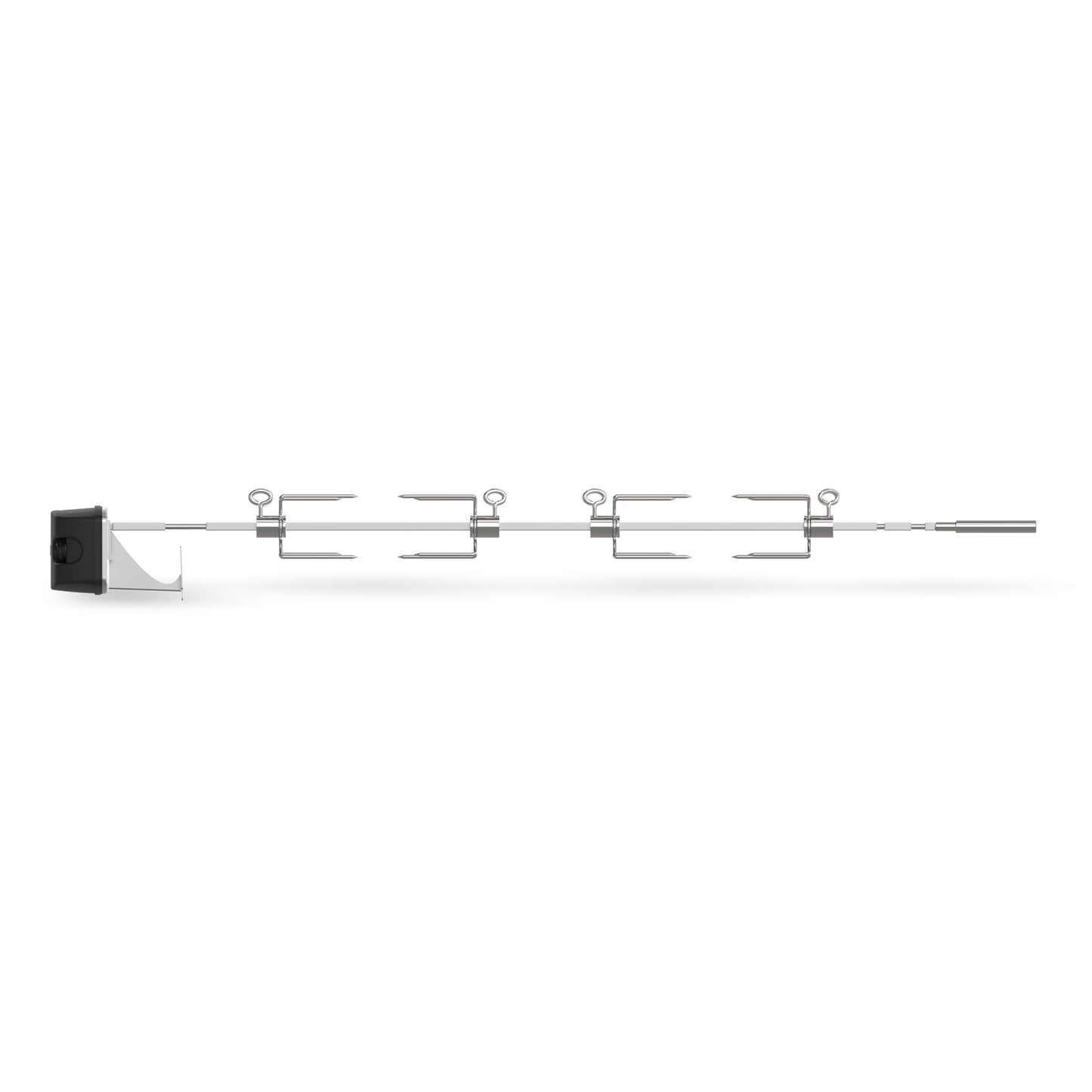 Weber 36" Rotisserie for Genesis 4‑Burner & Pellet Grills – Stainless Steel Shaft, Secure Forks for Large & Small Cuts, Electric‑Powered, Fits Genesis II/II LX 400 Series & Searwood 600 XL