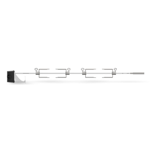 Weber 36" Rotisserie for Genesis 4‑Burner & Pellet Grills – Stainless Steel Shaft, Secure Forks for Large & Small Cuts, Electric‑Powered, Fits Genesis II/II LX 400 Series & Searwood 600 XL