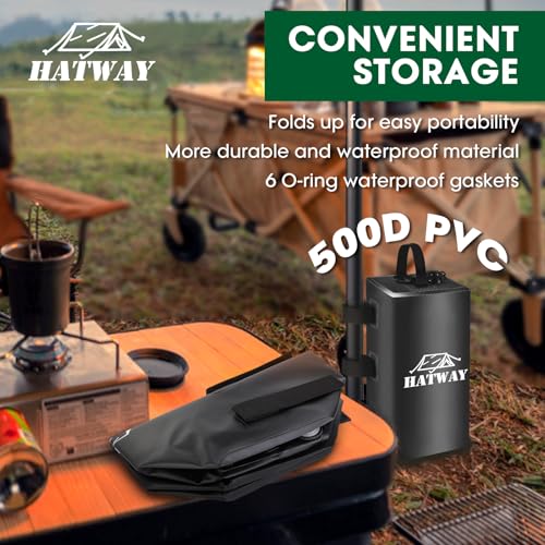 Hatway Canopy Weights,132 LBS Canopy Water Weight Bag Set of 4 Leg Weights for Pop Up Gazebo,Canopies,Tent-4 * 15L-Black