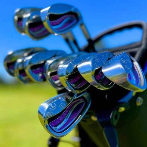 LAZRUS Premium Womens Golf Clubs Irons Right and Left Hand - Lightweight Ladies Graphite Shafts, Forgiving and Controlled Shots on The Course (RH, #5 Iron)