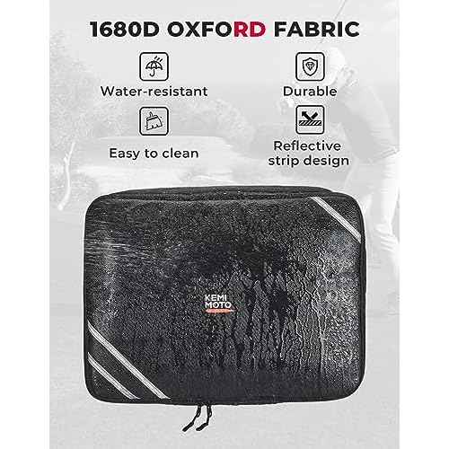 KEMIMOTO Golf Trunk Organizer Collapsible 1680D Waterproof for Car, SUV, Large Storage Space to Store Golf Accessories, Great Gift for Golfers, Black