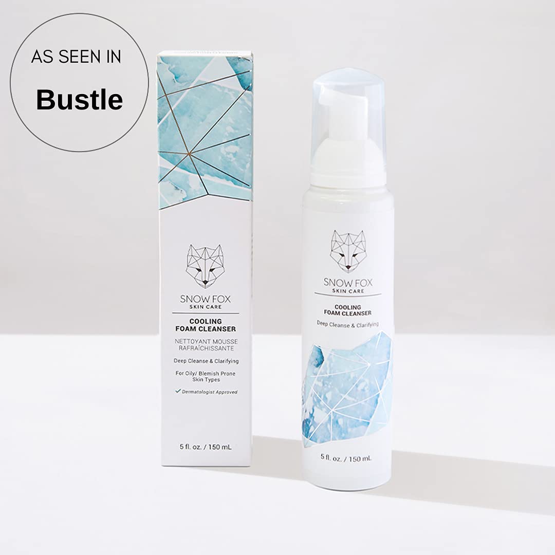 Snow Fox Cooling Foam Cleanser with Organic Aloe Vera Juice, 150 ml
