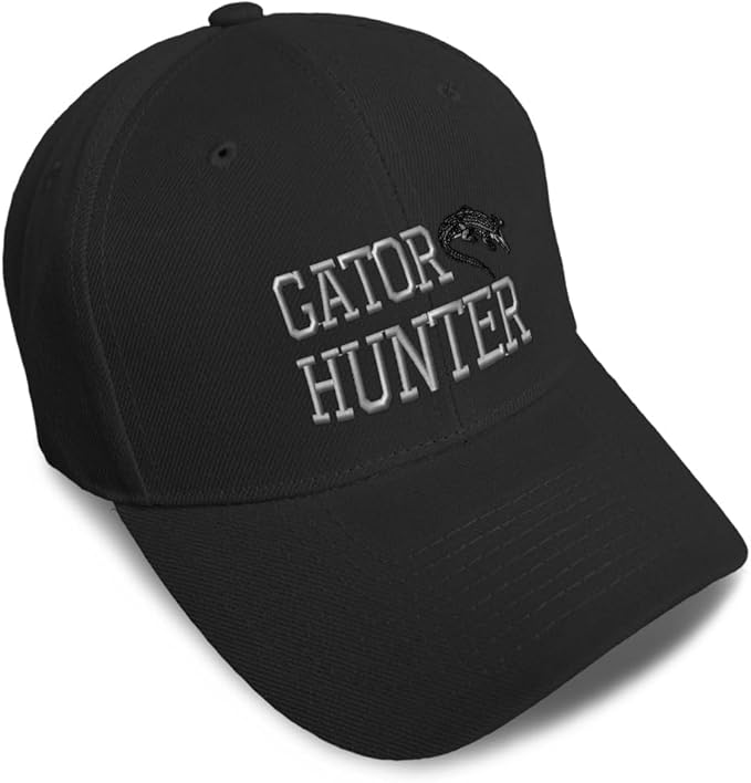 Custom Baseball Caps for Men & Women Embroidered Gator Hunter Embroidery Ladies & Men Baseball Hats Acrylic