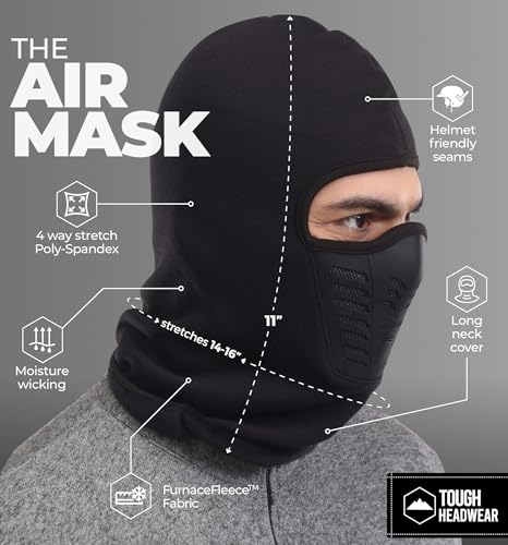 Tough Headwear Balaclava Ski Mask - Warmth & Winter Balaclava - Helmet Liner & Motorcycle Gear - Comfort & Skiing Accessories