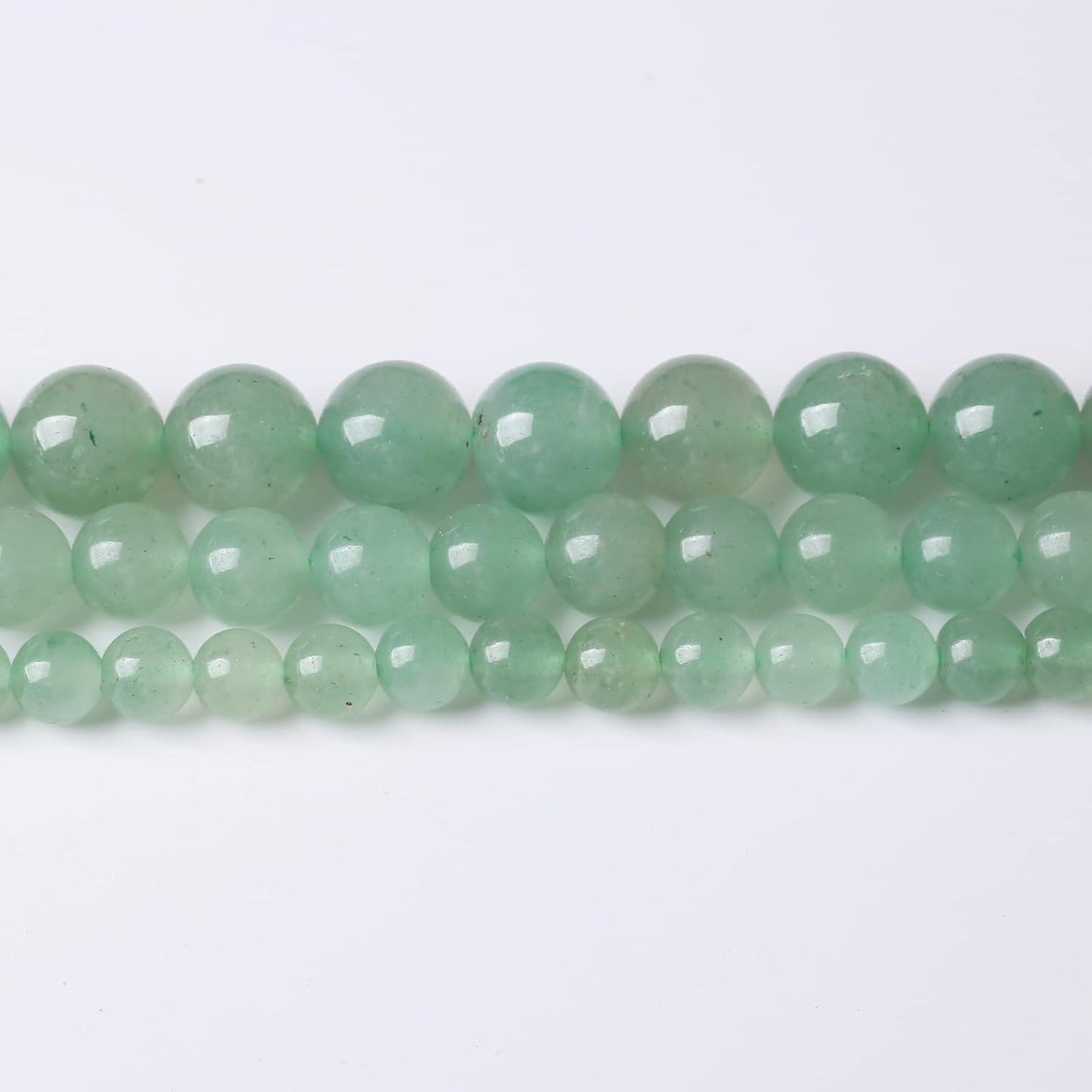 48PCS 8MM Natural Green Aventurine Stone Beads Energy Healing Beads for DIY Jewelry Bracelet Necklace Making for Jewelry Making15Inch
