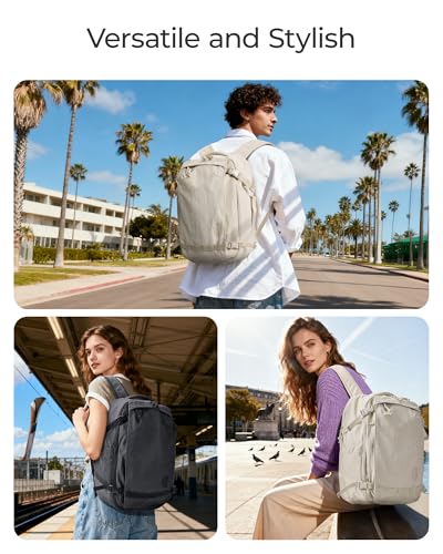 BAGSMART Travel Backpack Women, 15.6 Inch Carry On Backpack Flight Approved, TSA Approved Personal Item Travel Bag, Water ...