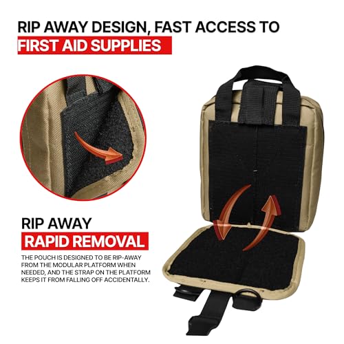 Orca Tactical MOLLE Rip Away EMT First Aid IFAK Pouch Medical Empty Bag