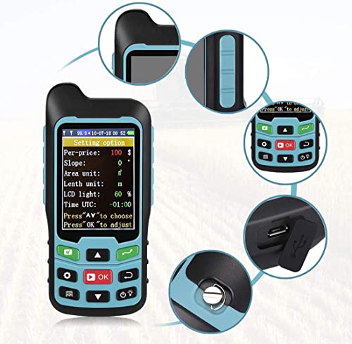Handheld GPS Survey Equipment, BEVA GPS Land Measuring Instrument, Mini Handheld GPS Units for Mountainous Land, Slope and...