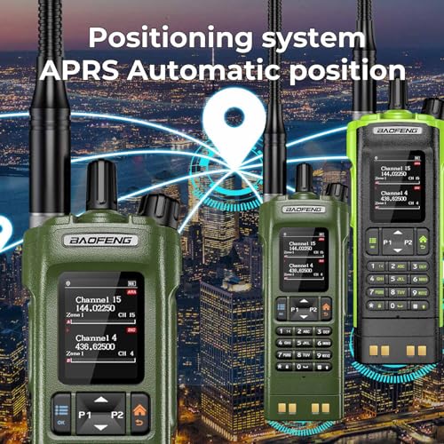 BAOFENG DM32 DM-32UV DMR Radio | Walkie Talkies Long Range | Digital Two-Way Radio | 10W High Power Ham Radio with GPS Pos...