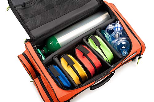Scherber Fully Stocked First Responder Ultimate Professional EMT/EMS Trauma Kit | HSA/FSA Approved | w/10+ Compartments, Z...