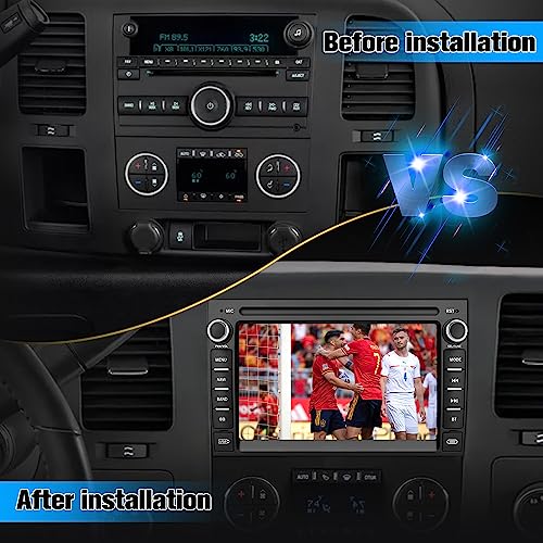 AWESAFE Car Stereo for Chevrolet Chevy Silverado/GMC Sierra Yukon Tahoe/Buick, Touch Screen Radio Wireless Carplay Android...
