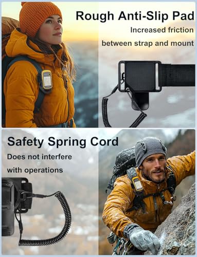 Lamborsafe Backpack Tether for Garmin Handheld GPS Mount Accessories for Garmin InReach, Etrex, Rino, Oregon, Alpha, GPSMA...