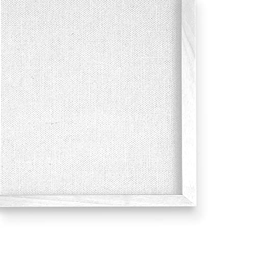 Stupell Industries La Toilette Aqua and Brown Scallop Shell Crest, Design by Bonnie Wrublesky White Framed Wall Art, 24 x 30