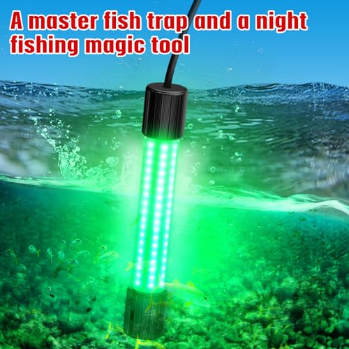 YNDZ Underwater Fishing Light Compatible with Milwaukee M18 Battery,1300 Lumens, LED Green Light for IP68 Waterproof Subme...
