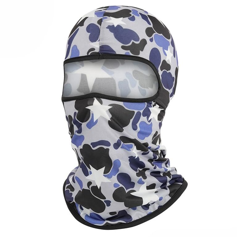 Camouflage Neck Gaiter Ski Mask Cycling Mask for Men Women Sunscreen Headgear Milk Silk Masks for Outdoor Sports Biking