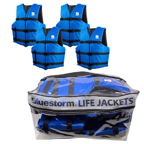 BLUESTORM Universal General Boating Life Jacket for Adults | US Coast Guard (USCG) Approved Type 3 Universal Foam Life Ves...