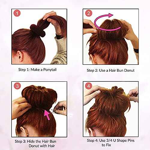 U Shaped Hair Pins, IKOCO 2.4inch Hair Pins for Women with Storage Box, Brown