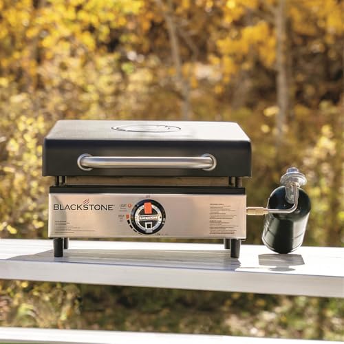 BLACKSTONE Stainless Steel Propane Gas Portable, Flat Top Griddle Frill Station for Kitchen, Camping, Outdoor, Tailgating,...