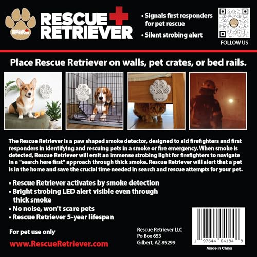 Rescue Retriever- Smoke Detector for pet Rescue in a Smoke or fire Emergency.