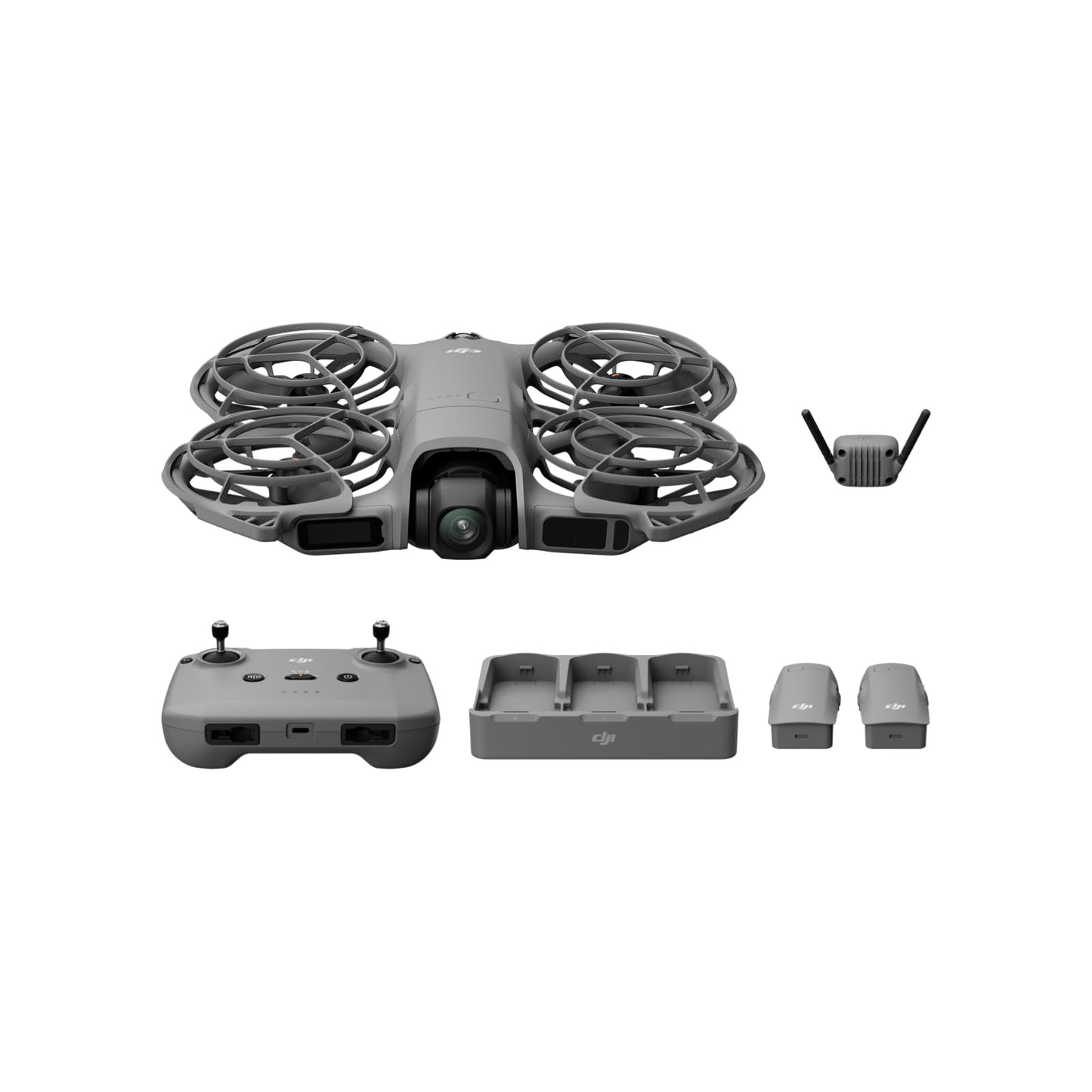 DJI Neo 2 Fly More Combo With RC-N3 Remote Controller, Stable Transmission With Digital Transceiver, 4K Drone for Beginners, 3 Batteries