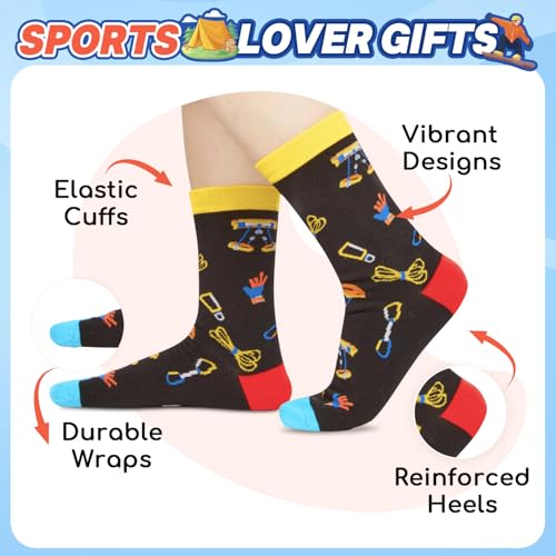 Zmart Funny Socks for Men Women - Outdoorsman Gifts for Surfer Camper Golfing Fishing Lovers