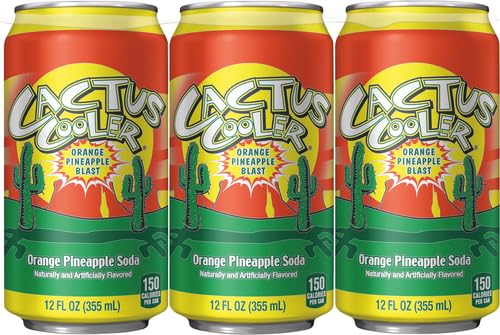 Cactus Cooler Orange Pineapple Soda - 12 Oz (6 - Pack)