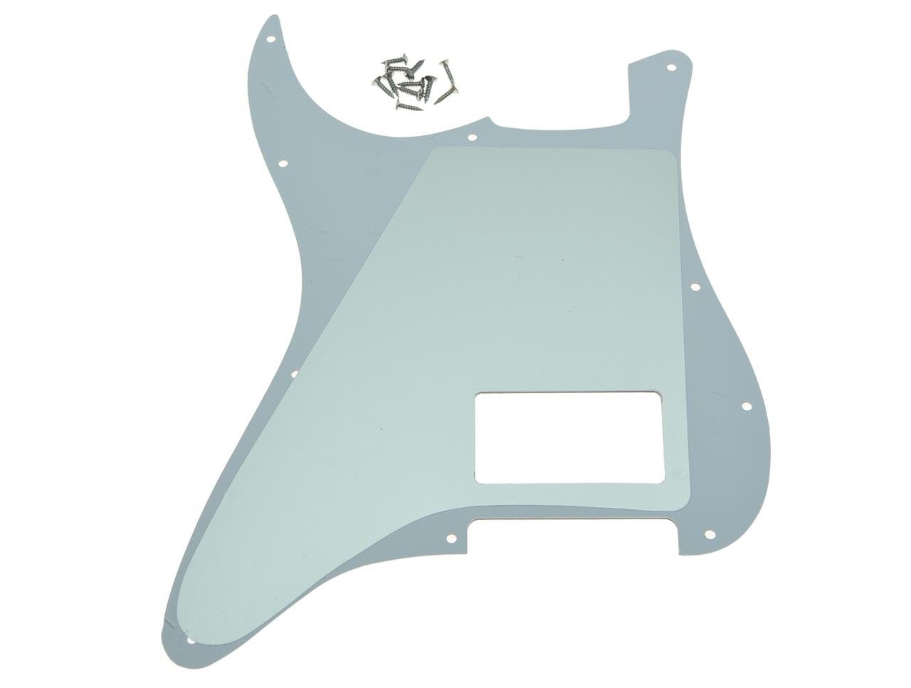 Kaish 11 Hole St/Strat Style One Humbucker Guitar Pickguard Scratch Plate For Delonge Stratocaster/Strat Tawny Stripe
