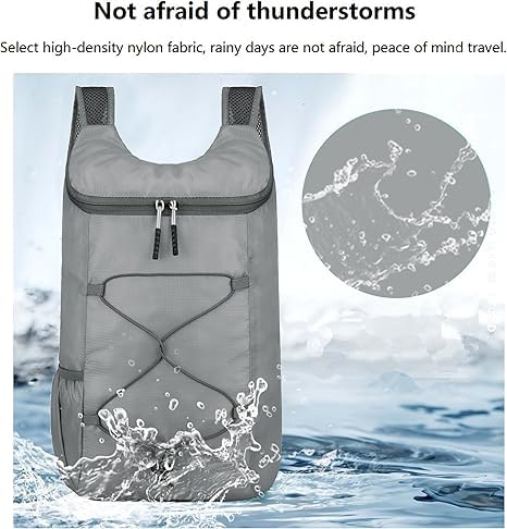 16L Hiking-Daypack Lightweight Outdoor Cycling Foldable Backpack, Storage Bag, Large Capacity Hiking Backpack for Travel S...