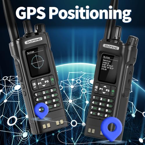 BAOFENG UV-32 Ham Radio Long Range 10W Rechargeable Walkie Talkies UV32 5RM Handheld Two Way Radio NOAA Weather Radio with...