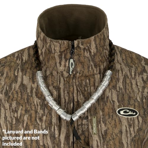 Drake Waterfowl Men's MST Eqwader Insulated Fleece-Lined Waterproof Windproof Breathable Adjustable Outdoor Hunting Zip Vest