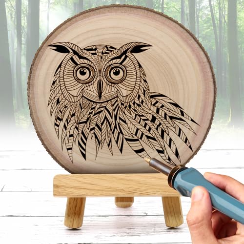 Wood Slices for Centerpieces, Wood Rounds Cookies for Crafts, Rustic Wood Circles & Slabs, Wooden Discs for Tables Decor-f...